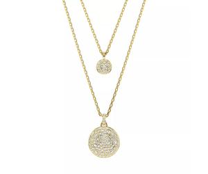 Swarovski Halskette - Meteora layered pendant - Gr. unisize - in Weiß - für Damen