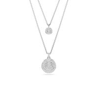 Swarovski Halskette - Meteora layered pendant, Rhodium plated - Gr. unisize - in Weiß - für Damen