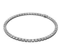 Swarovski Kette Millenia 5599153 – Zirkonia & Kristall, Kissenschliff, Weiß, Rhodiniert
