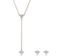 Ortyx Set von Swarovski - Roségold/Weiß