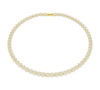 Una Angelic Halskette, Rundschliff, Klein, Weiß, Goldlegierungsschicht OS