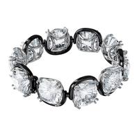 Swarovki Armband 5600047 Harmonia, Kristalle im Cushion-Schliff, Weiss, Metallmix
