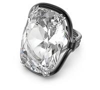 Harmonia Cocktailring, Übergroßer Kristall, Weiß, Metallmix 52