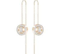 Swarovski Hollow Chain Ohrringe, weiss, rosé Vergoldung