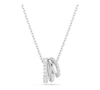 Swarovski Anhänger Hyperbola – Rundschliff, Weiß, Rhodiniert – Silber OS