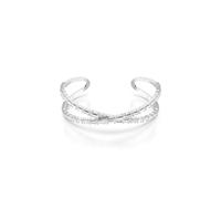 Swarovski Hyperbola Armreif, Unendlichkeit, Weiß, Rhodiniert
