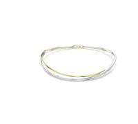 Swarovski Hyperbola Choker für Damen, gemischtes Metall-Finish, Rundschliff, Weiß, 35.1 cm Length, Metall, Kristall