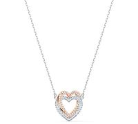 Swarovski Halskette 5518868 Infinity Heart, weiss, Metallmix