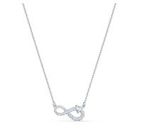 Swarovski Infinity Halskette, weiss, rhodiniert, 5520576