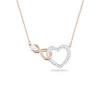 Swarovski Halskette 5518865 Infinity Heart, weiss, Metallmix
