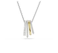 Swarovski Halskette Hyperbola 5696626 - Silber, Metallmix mit Ring-Anhängern und Kristallen