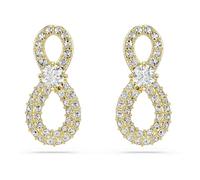 Swarovski Hyperbola Kollektion Ohrstecker, Rundschliff, Pavé, Unendlichkeit, Weiß