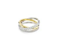 Swarovski Ring Hyperbola Metallmix Weiß, verschiedene Schliffe, Größe 58