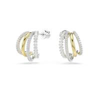 Hyperbola Kreolen, Verschiedene Schliffe, Mini, Weiß, Metallmix