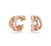Hyperbola Kreolen, Verschiedene Schliffe, Mini, Weiß, Roségold-Legierungsschicht