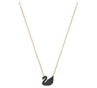 Swarovski Damen Kette 'Iconic Swan' schwarz / rosegold, Größe One Size, 4125689 Schwarz / Rosegold One Size