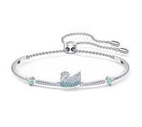 Swarovski Iconic Swan Armband- Blau rhodiniert