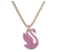 Swarovski Iconic Swan Drop Ohrhänger, Rosé Vergoldete Ohrringe im Schwan-Design mit Strahlenden Swarovski Kristallen