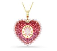 Idyllia Anhänger, Verschiedene Schliffe, Herz, Rosa, Goldlegierungsschicht OS