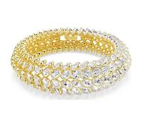 Idyllia Armband, Oval-Schliff, Weiß, Goldlegierungsschicht M