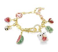 Swarovski Idyllia Armband, gemischter Schnitt, Motiv-Mix, mehrfarbig, vergoldet