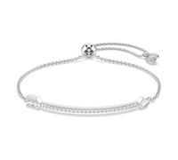 Swarovski Armband Idyllia, verschiedene Schliffe, Pfeil, Weiß, rhodiniert, OS