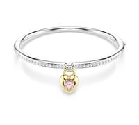 Idyllia Armreif, Verschiedene Schliffe, Herz, Rosa, Metallmix S