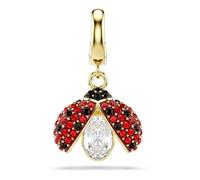 Swarovski Idyllia Charm, Verschiedene Schliffe, Marienkäfer, Rot, Goldlegierungsschicht