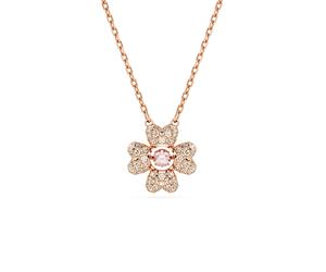 Swarovski 'Idyllia' Damen Halskette aus goldplattiertem Metall - Rose 5674211 Einheitsgröße