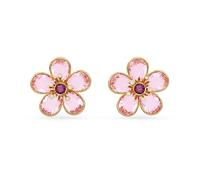 Swarovski Ohrstecker Idyllia – vergoldet mit Blumen-Motiv und strahlenden Swarovski-Kristallen – Unisize