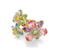 Idyllia Ring, Verschiedene Schliffe, Blume, Mehrfarbig, Goldlegierungsschicht 58