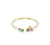 Swarovski Imber Armreif, gemischter Schnitt, mehrfarbig, 18 kt Gold-Finish
