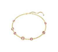 Swarovski Imber Damen Halskette vergoldet achteckig rosa Kristall 38-45 cm