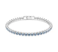 Swarovski Imber Tennis Emily Weiches Armband, Blau, Rhodium glänzend