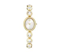 Swarovski imber goldfarbenem damen uhr mit weißem zifferblatt und metall armband one_size Gold