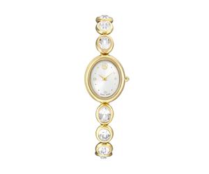 Swarovski imber goldfarbenem damen uhr mit weißem zifferblatt und metall armband one_size Gold