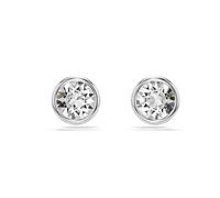 Swarovski Ohrstecker Imber 5696073 – Rhodiniert, weiße Swarovski-Kristalle (Rundschliff)