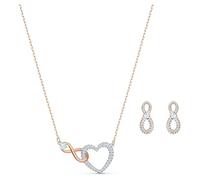 Hyperbola Set, Unendlichzeichen und Herz, Weiß, Metallmix OS