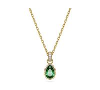 Kette mit Anhänger SWAROVSKI "Stilla, Tropfenschliff, 5648751" Halsketten Gr. Metall, Länge: 44 cm, goldfarben (gelbgoldfarben, grün, grün) Damen Ketten mit Anhänger Swarovski Kristall (13346020-0)