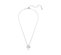 Dextera Anhänger, Rundschliff, Kugel und Würfel, Weiß, Rhodiniert