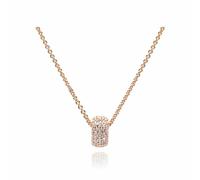 Swarovski Kette mit Anhänger Damen Dextera Runder Stein Roségold 5411121