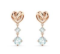 Swarovski Damen Ohrstecker 'Lifelong Heart' transparent / rosegold, Größe One Size, 4584766 Transparent / Rosegold One Size