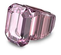 Swarovski Lucent Cocktailring, Rosafarbener Damenring mit Edlen Swarovski Kristallen