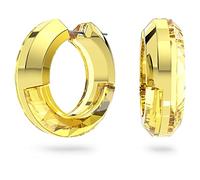 Swarovski Lucent Kreolen, Statement Ohrringe mit gelben Swarovski Kristallen
