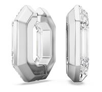 Swarovski Lucent Kreolen, Achteckform, Klein, Weiß