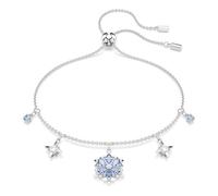 Magic Armband, Schneeflocke, Blau, Rhodiniert OS