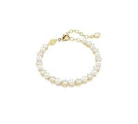 Swarovski Armband Matrix Tennis – Kristallperle, Rundschliff, Weiß, Goldlegierung, OS
