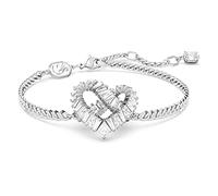 Swarovski Damenarmband Matrix Herz – rhodiniert, weiße Kristalle – Weiß