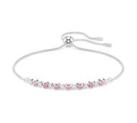 Matrix Armband, Rundschliff, Rosa, Rhodiniert OS