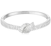 Matrix Armreif, Baguette-Schliff, Knoten, Weiß, Rhodiniert S